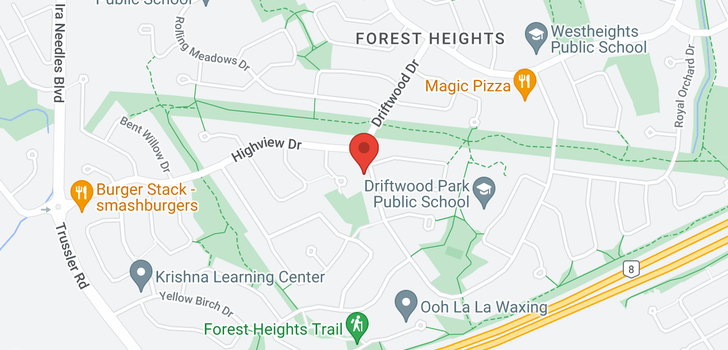 map of 390 DRIFTWOOD Drive